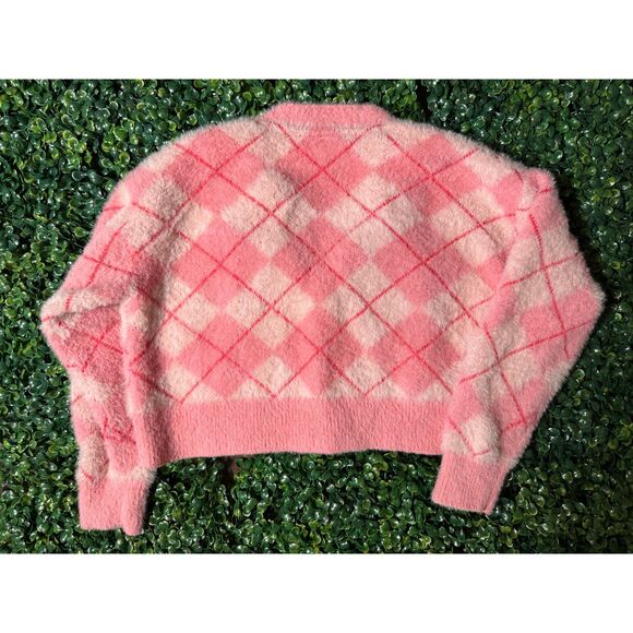 Wicked x Justice Girls Pink Preppy Sweater Size Small - Picture 2 of 4